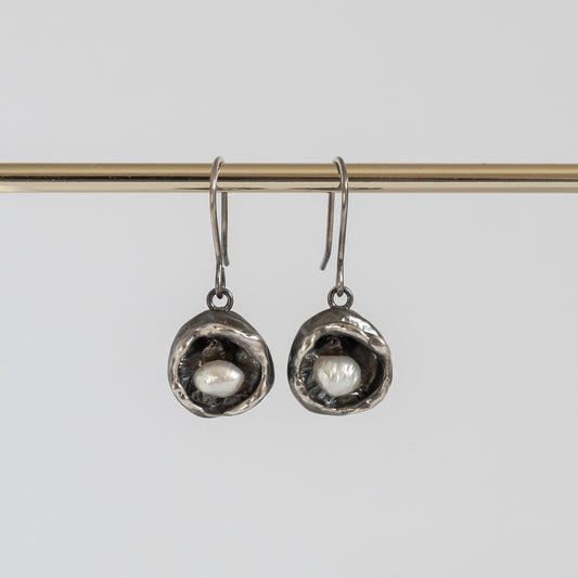 Irene Drop Earrings with Fresh Water Pearls